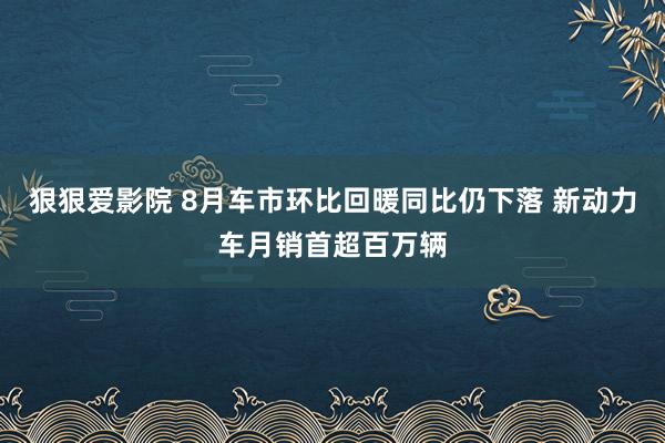 狠狠爱影院 8月车市环比回暖同比仍下落 新动力车月销首超百万辆