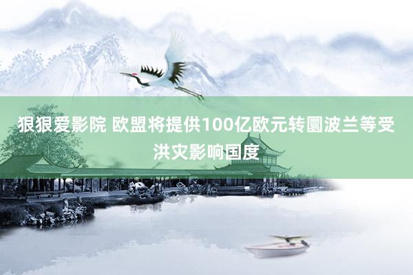 狠狠爱影院 欧盟将提供100亿欧元转圜波兰等受洪灾影响国度