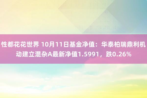 性都花花世界 10月11日基金净值：华泰柏瑞鼎利机动建立混杂A最新净值1.5991，跌0.26%