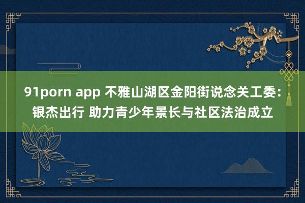 91porn app 不雅山湖区金阳街说念关工委：银杰出行 助力青少年景长与社区法治成立