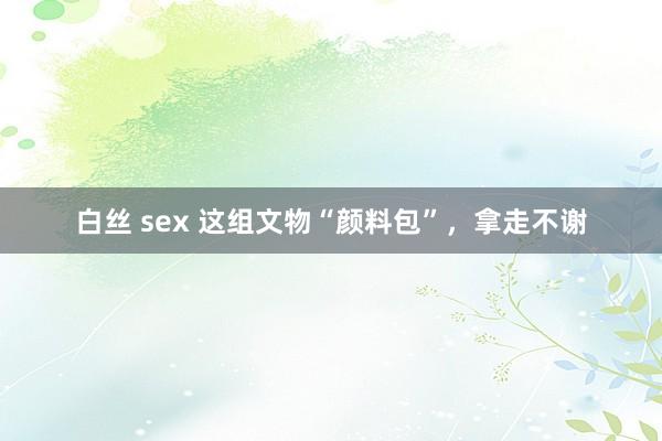 白丝 sex 这组文物“颜料包”，拿走不谢