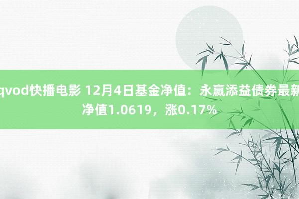 qvod快播电影 12月4日基金净值：永赢添益债券最新净值1.0619，涨0.17%