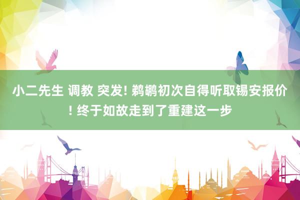 小二先生 调教 突发! 鹈鹕初次自得听取锡安报价! 终于如故走到了重建这一步