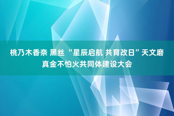 桃乃木香奈 黑丝 “星辰启航 共育改日”天文磨真金不怕火共同体建设大会